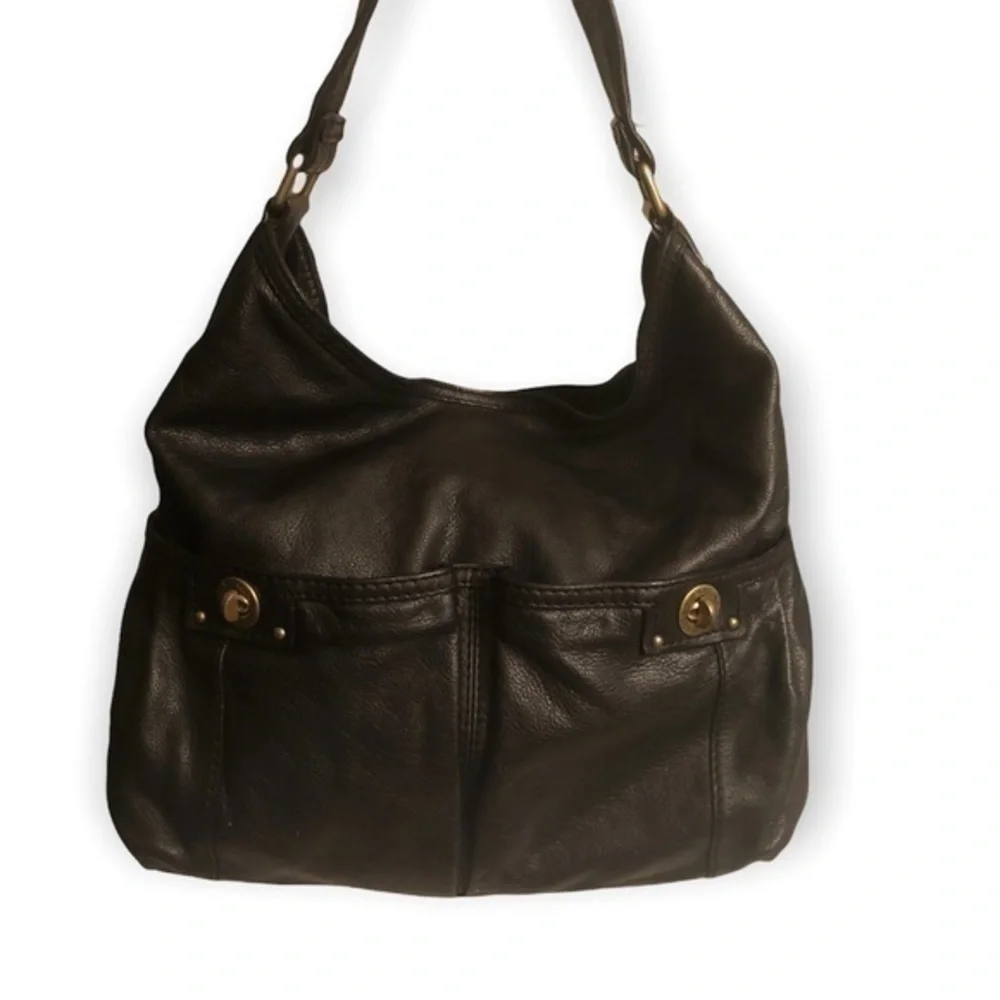 Marc by Marc Jacobs black leather hobo bag